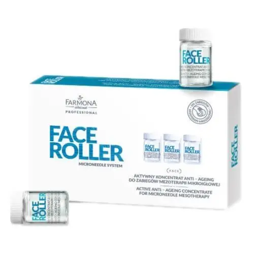 Face roller aktywny koncentrat anti-ageing do zabiegów mezoterapii mikroigłowej Farmona