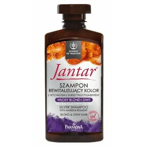 Jantar silver shampoo with amber & pigment szampon rewitalizujący kolor z wyciągiem z bursztynu i pigmentem Farmona