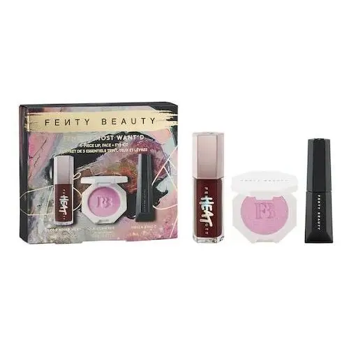 Fenty beauty Fenty's most want'd set - zestaw 3 produktów do ust, cery i oczu