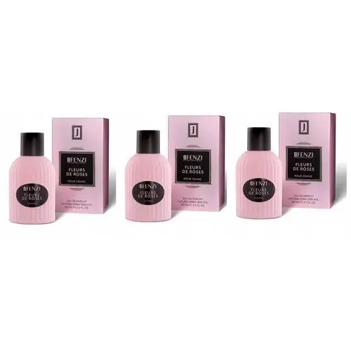 J fleurs de roses 3x100ml woda perfumowana Fenzi