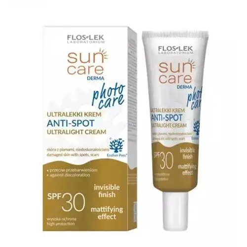 FLOS-LEK Sun Care Derma Anti-Spot Ultralekki krem przeciw przebarwieniom SPF30 30ml