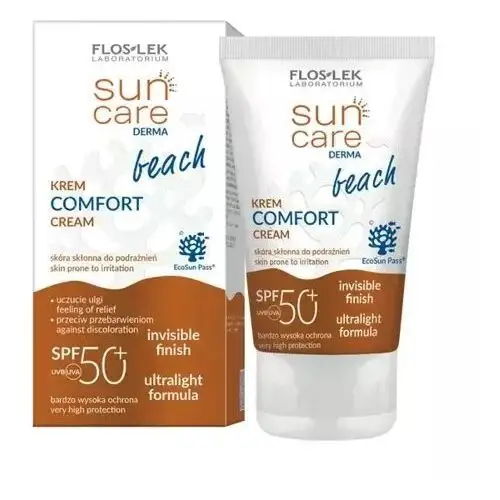 Flos-lek sun care derma beach krem comfort do twarzy i ciała spf50+ 50ml Floslek