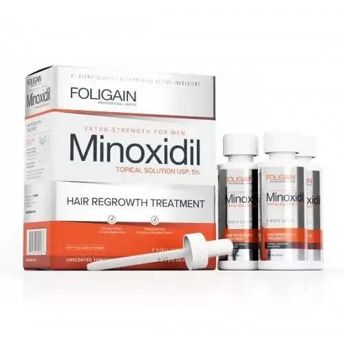 Minoxidil 5% łysienie androgenowe 3x60ml Foligain