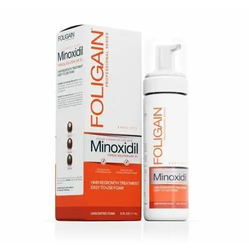 Foligain Pianka minoxidil 5% przeciw łysieniu androgenowemu