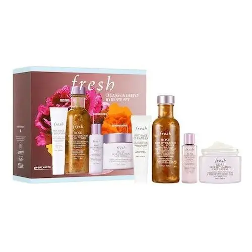 Cleanse & deeply hydrate set - bestsellerowy zestaw nawilżający Fresh