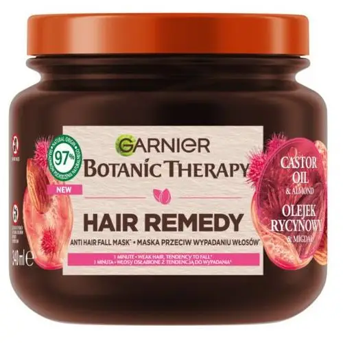 Botanic Therapy maska przeciw wypadaniu włosów Olejek Rycynowy i Migdał 340ml Garnier,97