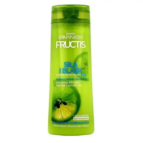 Fructis Fructis Siła i Blask 2w1 szampon wzmacniający 400ml - Garnier