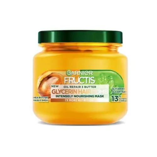 Fructis Oil Repair 3 Butter Glycerin Hair Bomb odżywcza maska do włosów 320ml Garnier