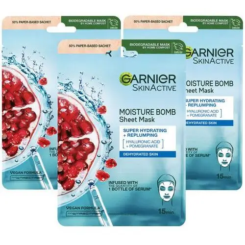 Pomegranate sheet mask trio Garnier