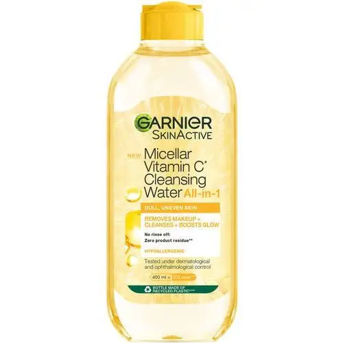 Garnier skin active micellar cleansing water vitamin c dull and uneven skin (400 ml)