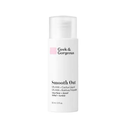 Geek & gorgeous - smooth out aha 12 %, 30 ml - silny eksfoliant przeciwdziałający efektom starzenia