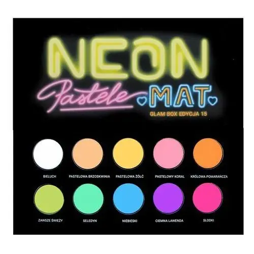 Paleta cieni do powiek Pastele-Neon-Mat Glam Shop
