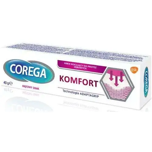 Corega Power Max Mocowanie + Komfort krem do protez 40g