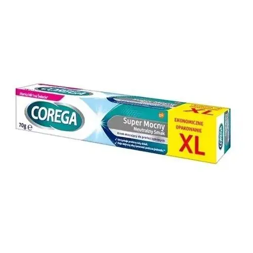 COREGA Super Mocny Krem mocujący do protez zębowych neutralny smak XL 70g