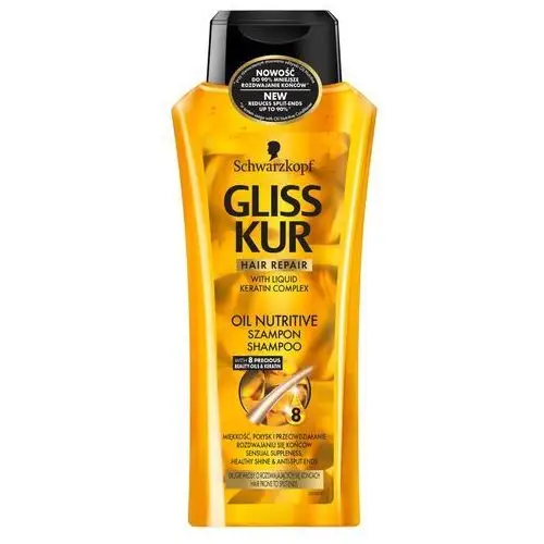 Gliss kur Schwarzkopf oli nutritive szampon do włosów suchych i zniszczonych 400ml