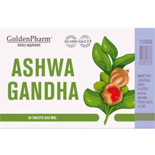 Ashwagandha Golden Pharm 60 tabletek po 650 mg