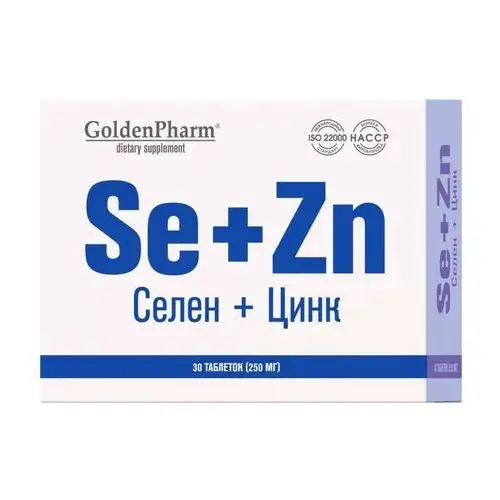 Golden pharm Selen + cytrynian cynku goldenpharm 36 tab