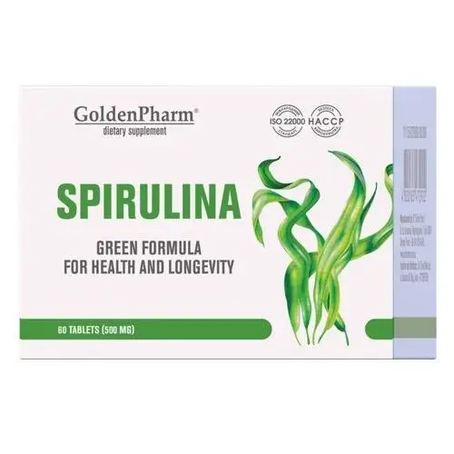 Spirulina Golden Pharm 60 tabletek po 650 mg