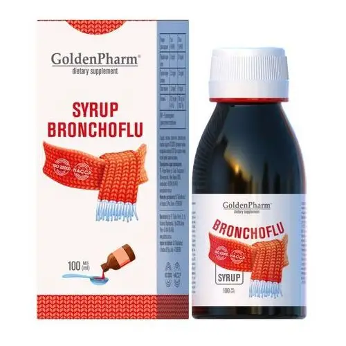 Syrop bronchoflu prawoślaz lukrecja kaszel suchy bez konserwantów 100 ml Golden pharm