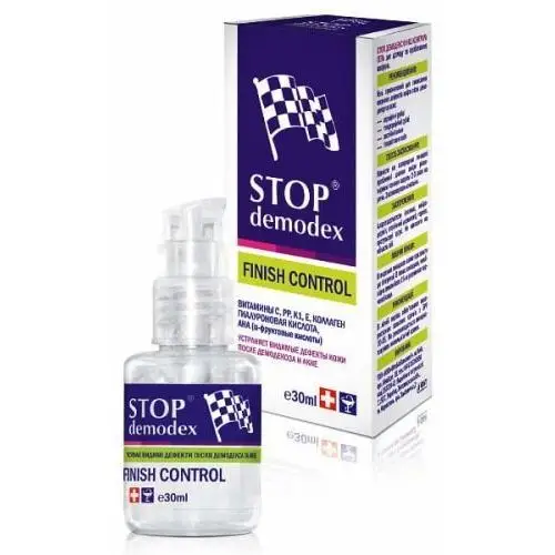 Stop demodex żel do twarzy finish control 30ml (ukraina) golden pharm