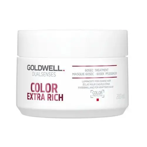 Dualsenses color extra rich maseczka regenerująca do grubych włosów farbowanych (60sec treatment - color protection) 200 ml Goldwell