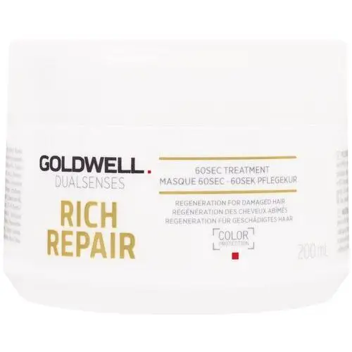 Goldwell dualsenses rich repair maseczka do włosów suchych i zniszczonych (60sec treatment - color protection) 200 ml