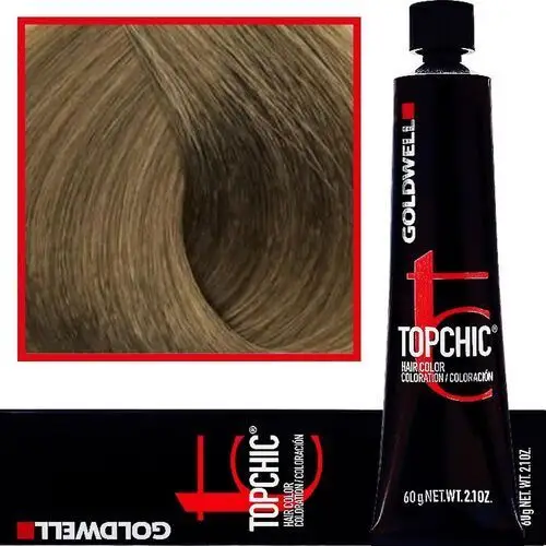 Goldwell Topchic - profesjonalna farba do włosów, 60ml 7-NA Średni Naturalny Popielaty Blond
