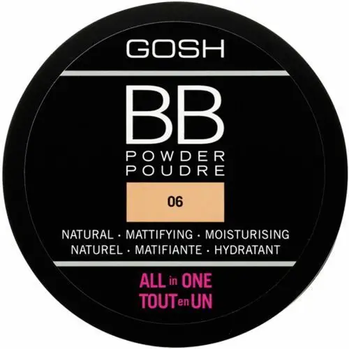 Gosh BB POWDER - WARM BEIGE Prasowany puder BB do twarzy w kamieniu (06)