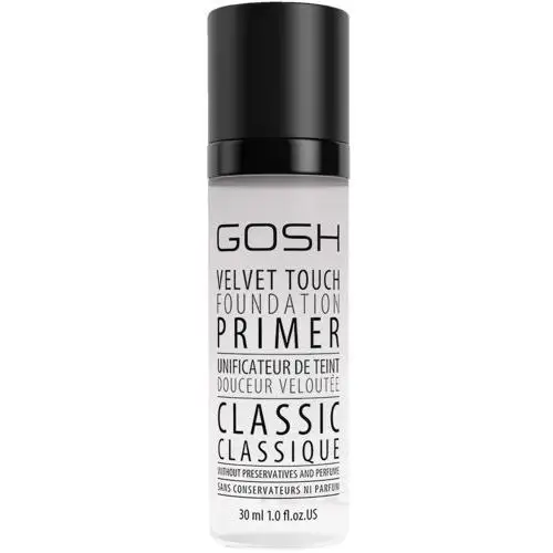 Gosh Velvet Touch Foundation Primer Classic, aksamitna baza pod makijaż, 30ml