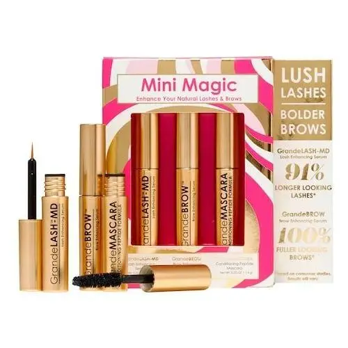 Grande cosmetics Mini magic set – zestaw do rzęs i brwi