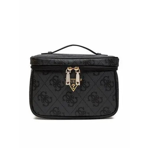 Guess berta beautycase 26 cm coal logo