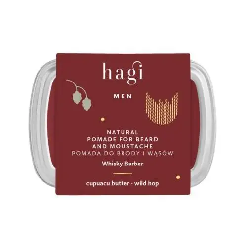 Pomada do brody i wąsów 70 ml whisky barber Hagi cosmetics