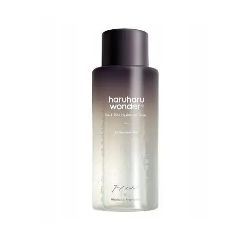 Haruharu Wonder Black Rice Hyaluronic Toner For Sensitive - Bezzapachowy tonik do twarzy z ekstraktem z czarnego ryżu, 300 ml