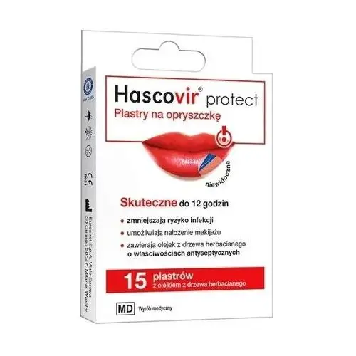 Hascovir protect plastry na opryszczkę x 15 sztuk Hasco-lek