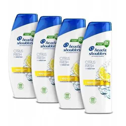 Head and Shoulders Citrus Fresh Szampon włosy przetłuszczające się 4x400ml