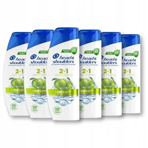 Head & Shoulders Apple Fresh Szampon do włosów 2w1, 6 x 330 ml