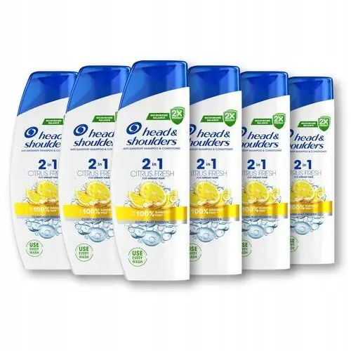 Head & Shoulders Citrus Fresh Szampon do włosów 2w1, 6 x 330 ml