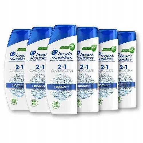 Head &Shoulders Classic Clean Szampon do włosów 2w1, 6 x 330 ml