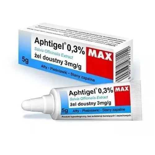 Aphtigel max 0,3% żel do pielęgnacji jamy ustnej 5g Hecpharma