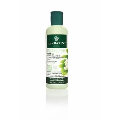Herbatint - zdrowe i lśniące włosy Bio organic moringa - szampon naprawczy