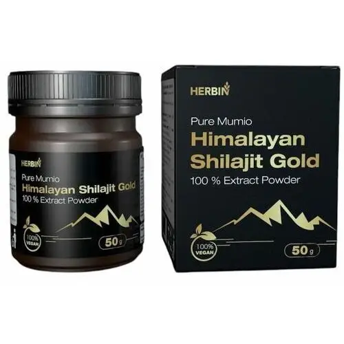 Herbin Mumio himalajskie żywe shilajit gold proszek 50g