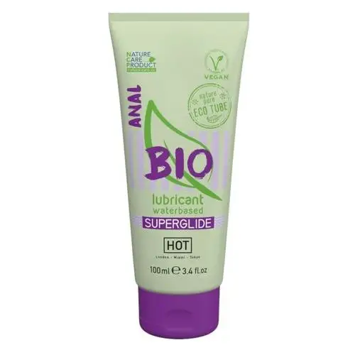 HOT BIO Superglide Anal - wegański lubrykant analny na bazie wody (100ml)