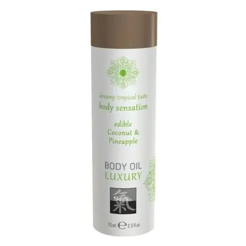 Hot Shiatsu luxury - jadalny olejek do masażu - kokos-ananas (75ml)