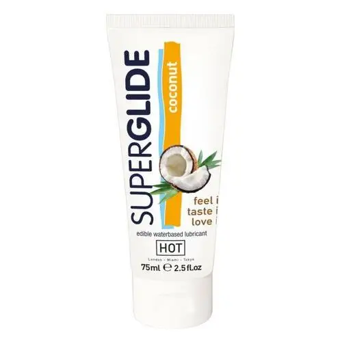 HOT Superglide Coconut - jadalny lubrykant (75ml)