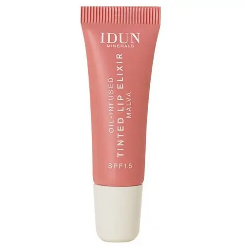 Idun minerals oil-infused tinted lip elixir malva coral beige