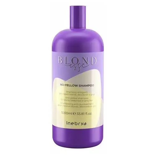 Inebrya blondesse no-yellow shampoo szampon do włosów blond rozjaśnianych i siwych 1000ml