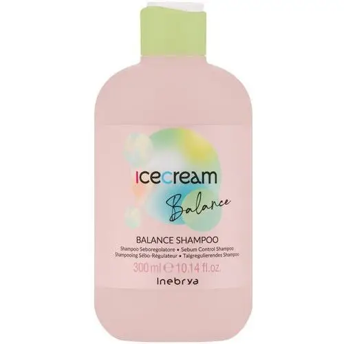 Inebrya ice cream balance, szampon do włosów przetłuszczających się, 300ml,1