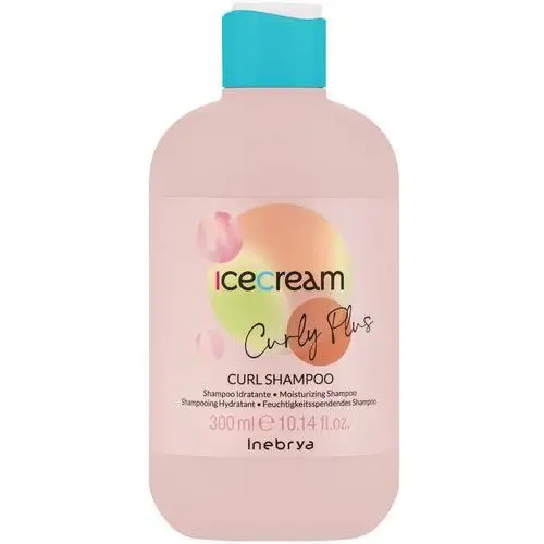 Inebrya ice cream curly plus, szampon do włosów kręconych, 300ml