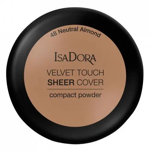 Isadora velvet touch sheer cover compact powder 48 neutral almond