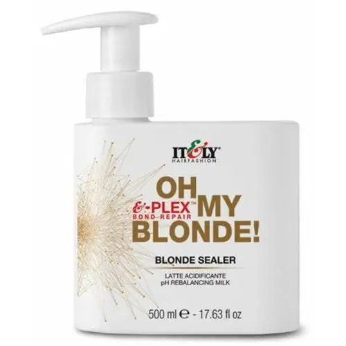 Oh my blonde! blonde sealer mleczko przywracające fizjologiczne ph po rozjaśnieniu i farbowaniu włosów (500 g.) Itely hairfashion